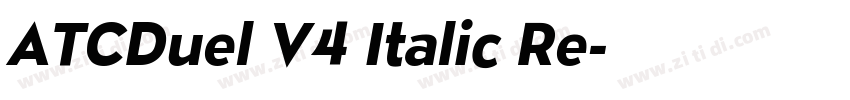 ATCDuel V4 Italic Re字体转换